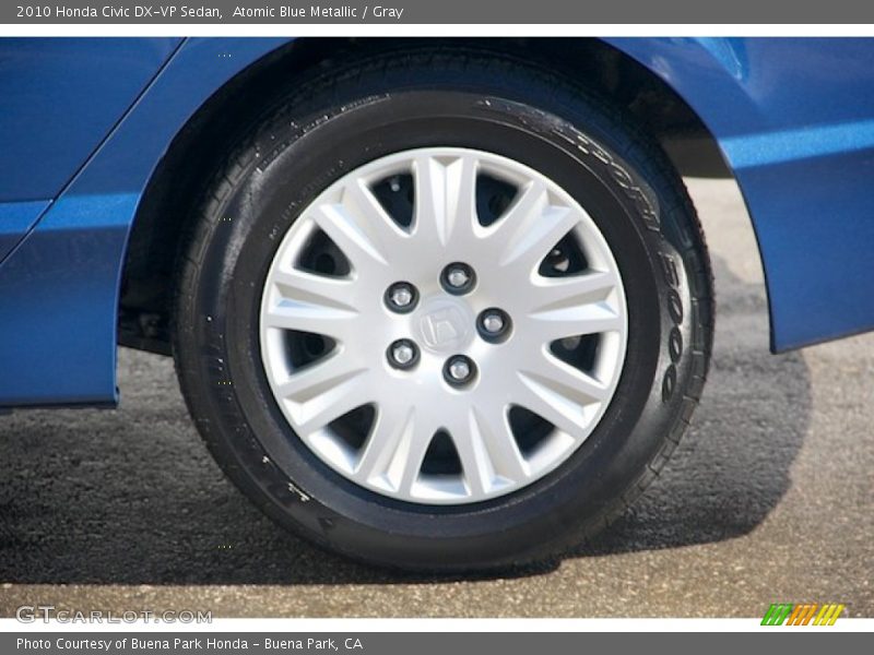 Atomic Blue Metallic / Gray 2010 Honda Civic DX-VP Sedan