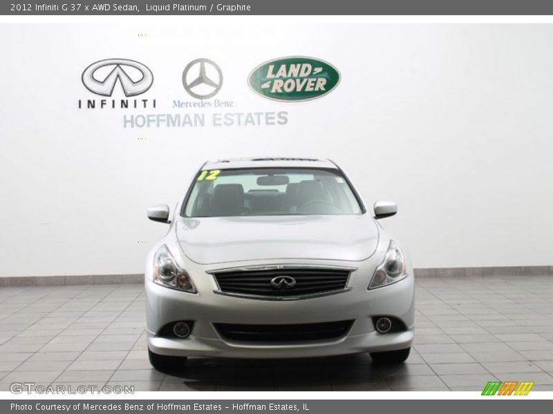 Liquid Platinum / Graphite 2012 Infiniti G 37 x AWD Sedan