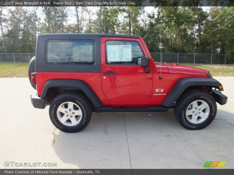 Flame Red / Dark Slate Gray/Medium Slate Gray 2007 Jeep Wrangler X 4x4