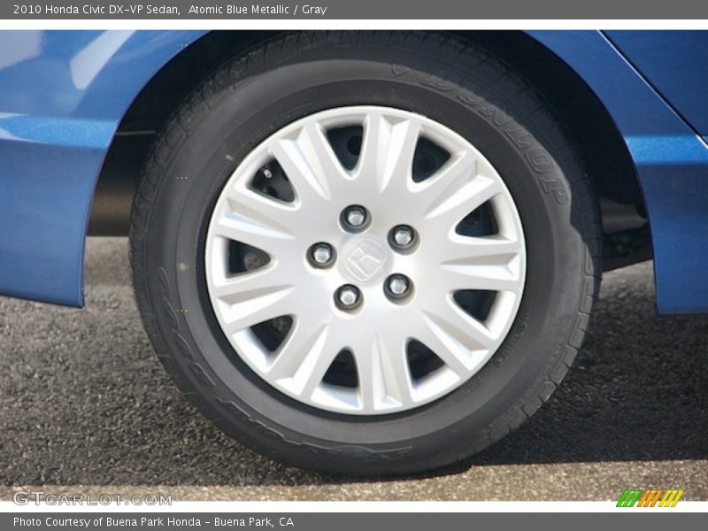 Atomic Blue Metallic / Gray 2010 Honda Civic DX-VP Sedan