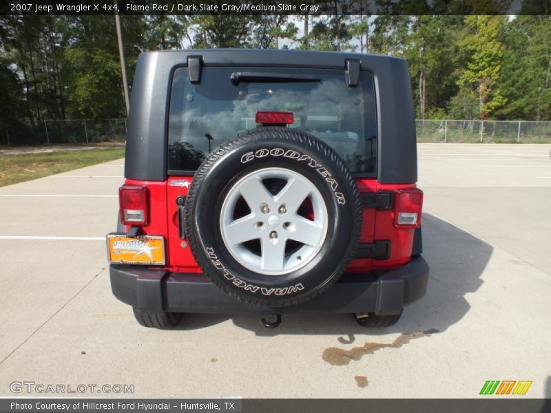 Flame Red / Dark Slate Gray/Medium Slate Gray 2007 Jeep Wrangler X 4x4