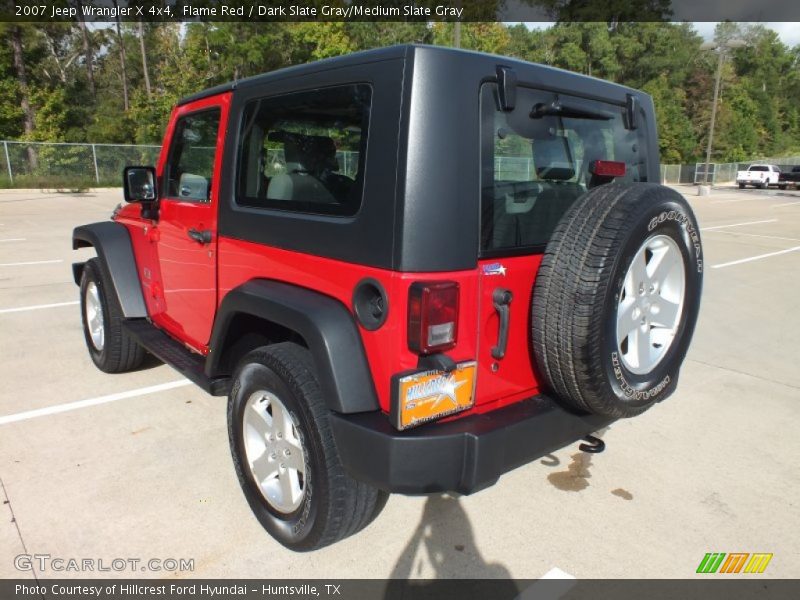 Flame Red / Dark Slate Gray/Medium Slate Gray 2007 Jeep Wrangler X 4x4