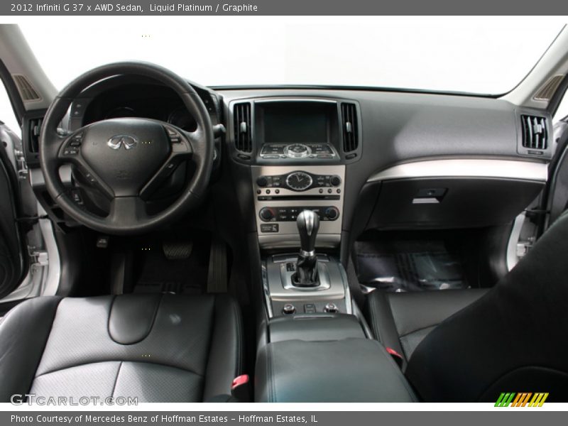 Dashboard of 2012 G 37 x AWD Sedan