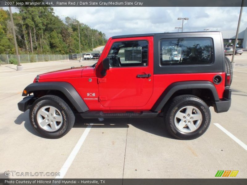 Flame Red / Dark Slate Gray/Medium Slate Gray 2007 Jeep Wrangler X 4x4