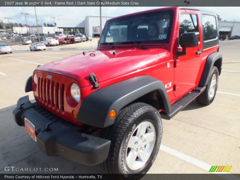 Flame Red / Dark Slate Gray/Medium Slate Gray 2007 Jeep Wrangler X 4x4