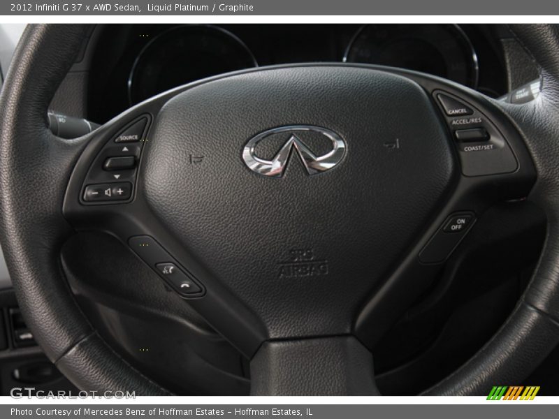 Liquid Platinum / Graphite 2012 Infiniti G 37 x AWD Sedan