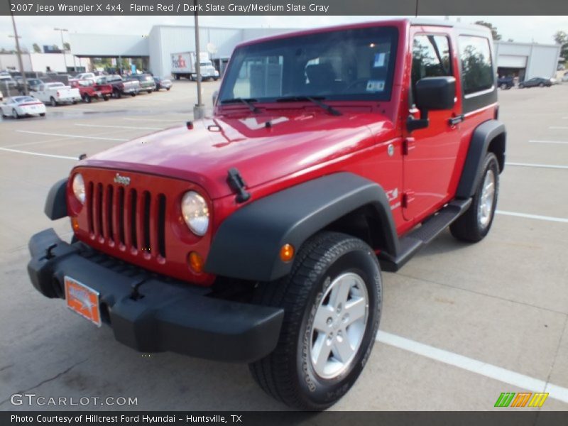 Flame Red / Dark Slate Gray/Medium Slate Gray 2007 Jeep Wrangler X 4x4
