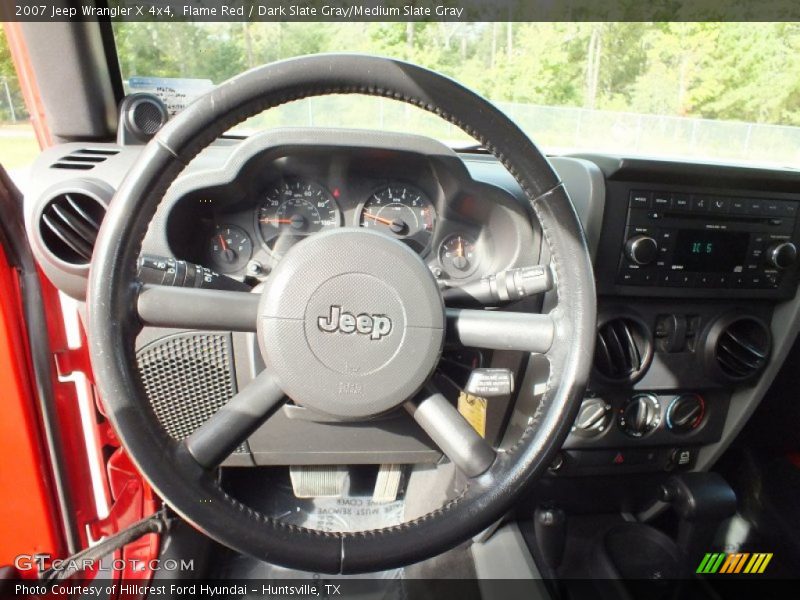Flame Red / Dark Slate Gray/Medium Slate Gray 2007 Jeep Wrangler X 4x4