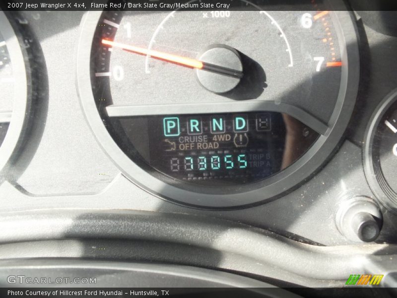 Flame Red / Dark Slate Gray/Medium Slate Gray 2007 Jeep Wrangler X 4x4