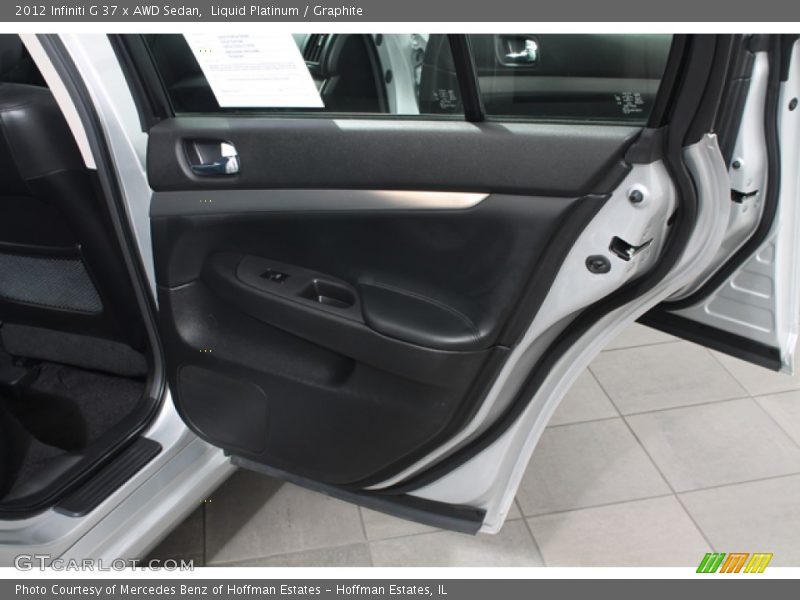 Door Panel of 2012 G 37 x AWD Sedan