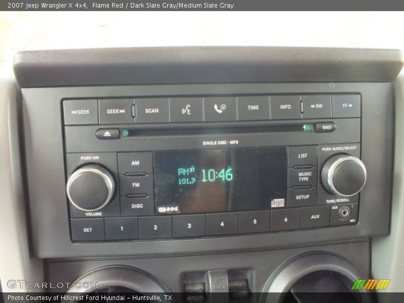 Flame Red / Dark Slate Gray/Medium Slate Gray 2007 Jeep Wrangler X 4x4