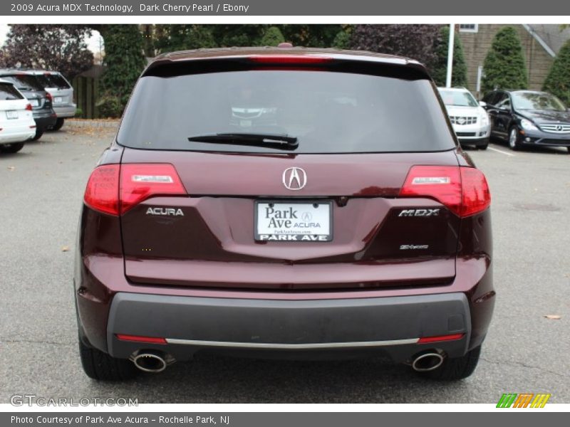 Dark Cherry Pearl / Ebony 2009 Acura MDX Technology