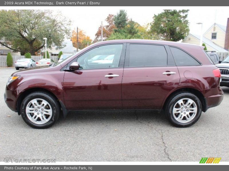 Dark Cherry Pearl / Ebony 2009 Acura MDX Technology