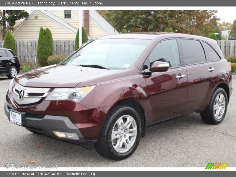 Dark Cherry Pearl / Ebony 2009 Acura MDX Technology