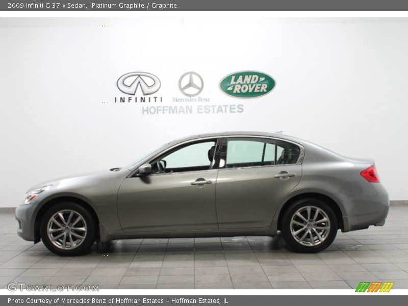 Platinum Graphite / Graphite 2009 Infiniti G 37 x Sedan