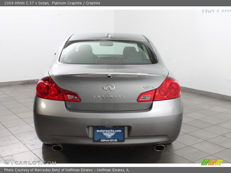Platinum Graphite / Graphite 2009 Infiniti G 37 x Sedan