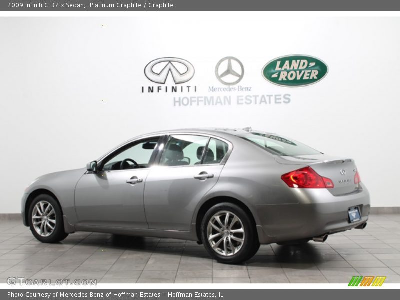 Platinum Graphite / Graphite 2009 Infiniti G 37 x Sedan