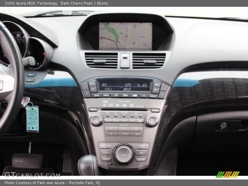 Dark Cherry Pearl / Ebony 2009 Acura MDX Technology