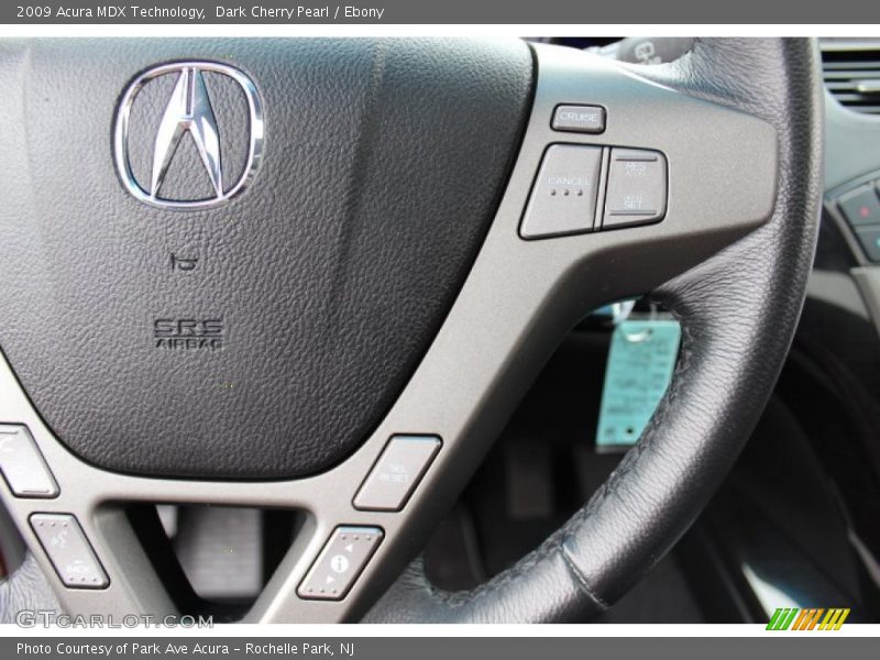 Dark Cherry Pearl / Ebony 2009 Acura MDX Technology