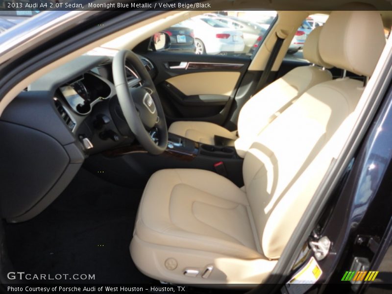 Moonlight Blue Metallic / Velvet Beige/Black 2013 Audi A4 2.0T Sedan