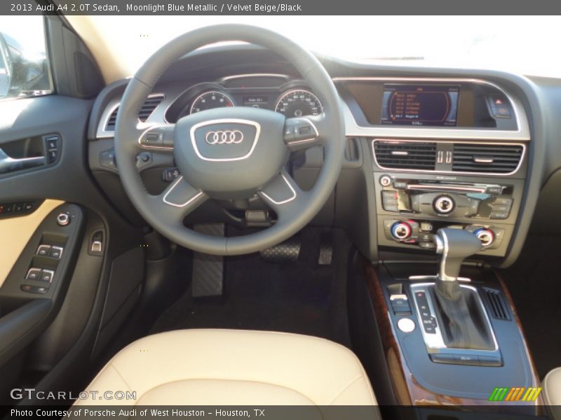 Moonlight Blue Metallic / Velvet Beige/Black 2013 Audi A4 2.0T Sedan