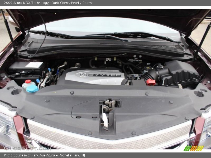 Dark Cherry Pearl / Ebony 2009 Acura MDX Technology
