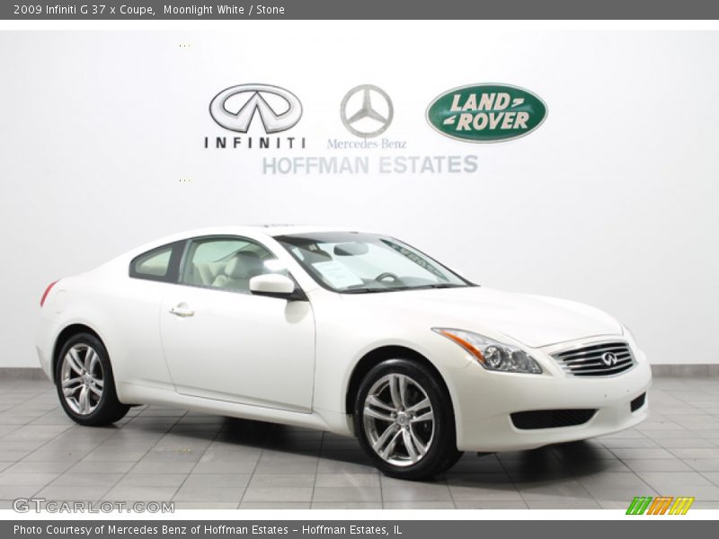 Moonlight White / Stone 2009 Infiniti G 37 x Coupe