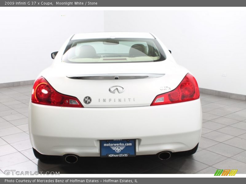 Moonlight White / Stone 2009 Infiniti G 37 x Coupe