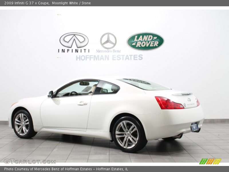 Moonlight White / Stone 2009 Infiniti G 37 x Coupe