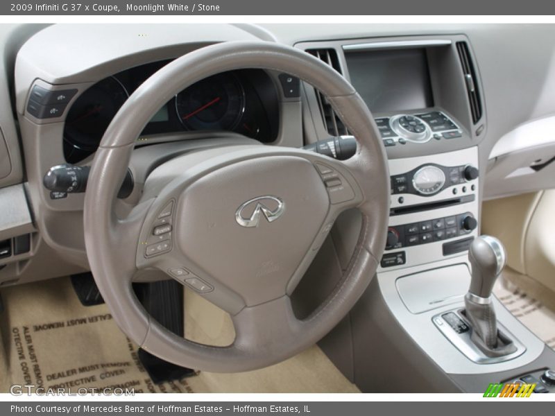 Moonlight White / Stone 2009 Infiniti G 37 x Coupe
