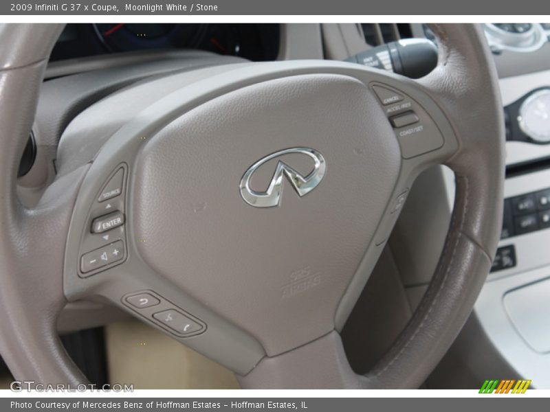 Moonlight White / Stone 2009 Infiniti G 37 x Coupe