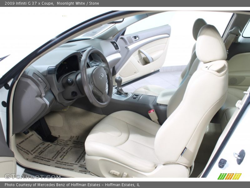 Moonlight White / Stone 2009 Infiniti G 37 x Coupe