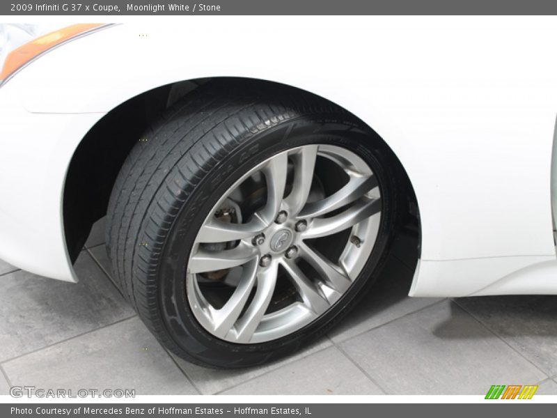 Moonlight White / Stone 2009 Infiniti G 37 x Coupe