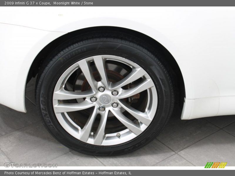 Moonlight White / Stone 2009 Infiniti G 37 x Coupe