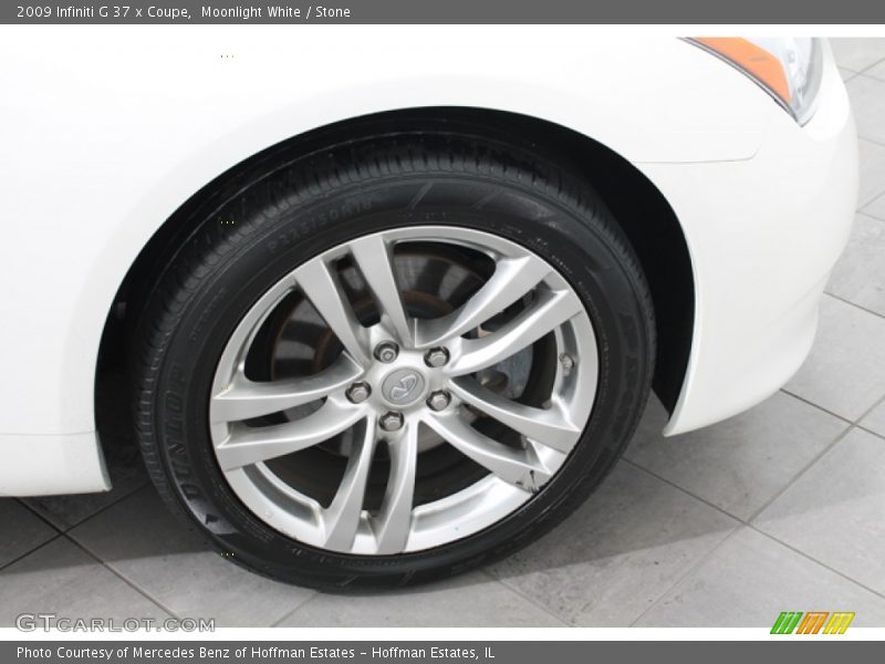 Moonlight White / Stone 2009 Infiniti G 37 x Coupe