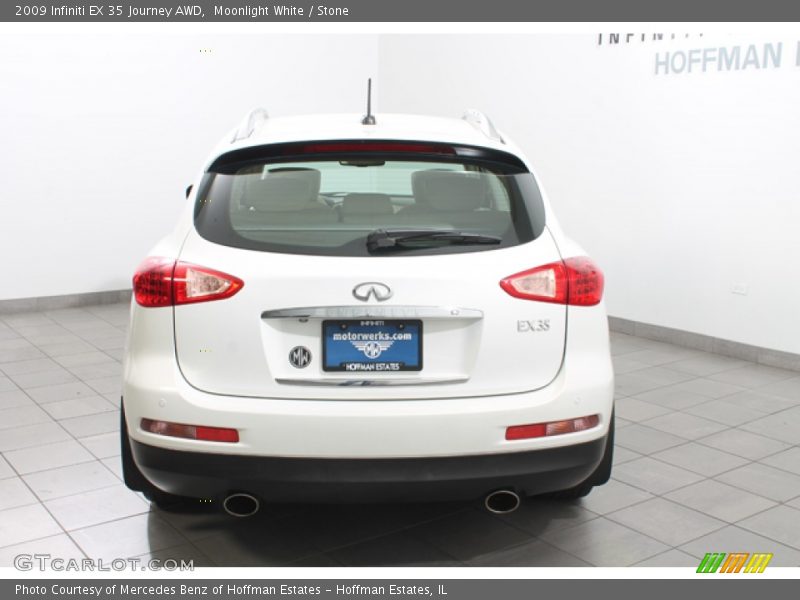 Moonlight White / Stone 2009 Infiniti EX 35 Journey AWD