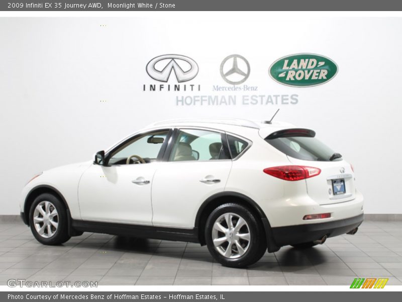 Moonlight White / Stone 2009 Infiniti EX 35 Journey AWD
