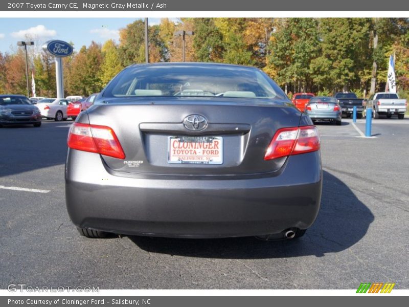 Magnetic Gray Metallic / Ash 2007 Toyota Camry CE