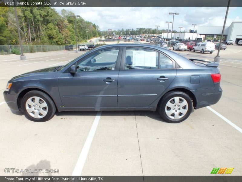 Willow Gray / Gray 2010 Hyundai Sonata GLS