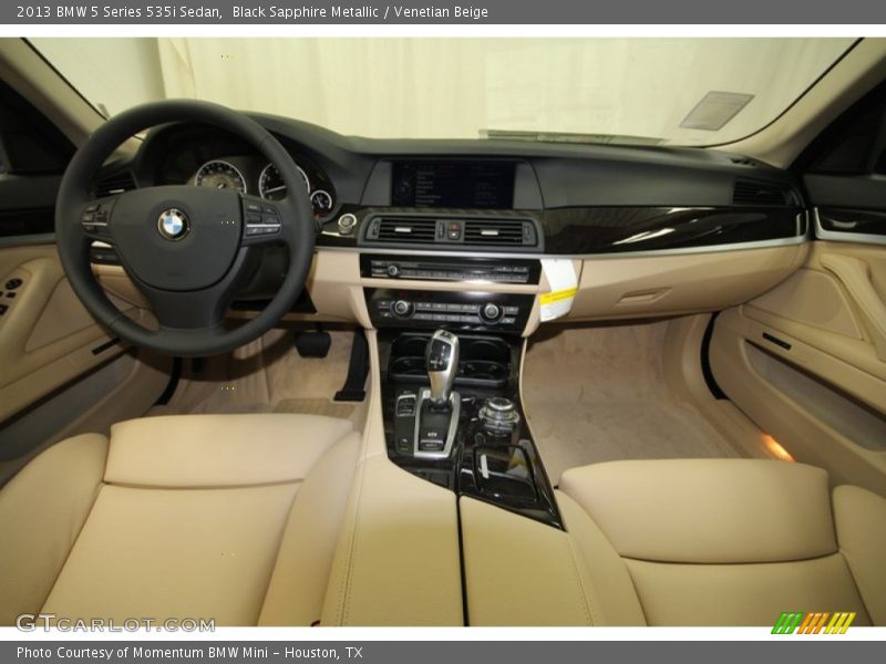 Black Sapphire Metallic / Venetian Beige 2013 BMW 5 Series 535i Sedan