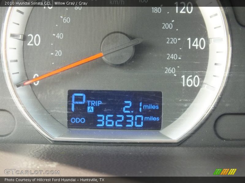 Willow Gray / Gray 2010 Hyundai Sonata GLS