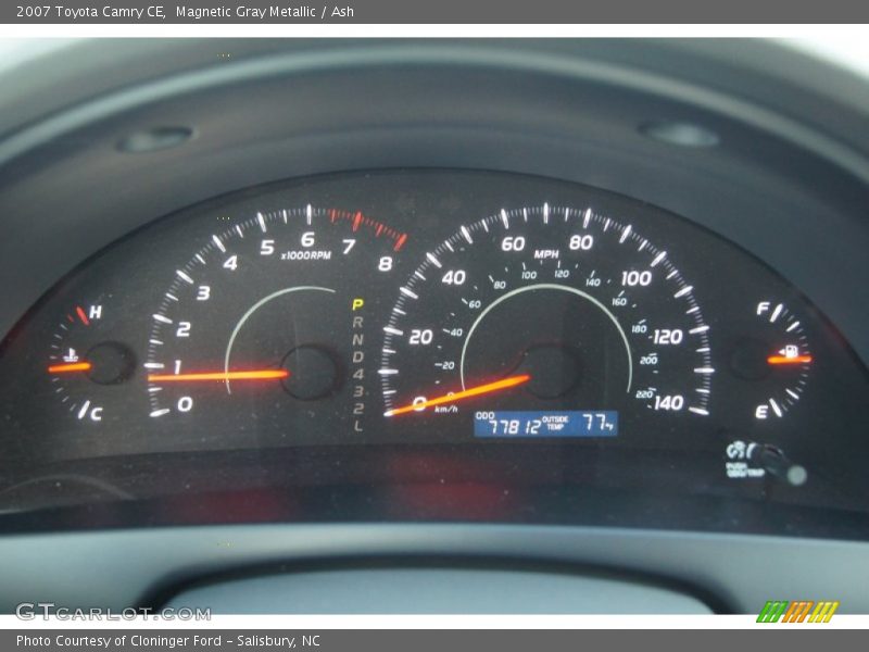Magnetic Gray Metallic / Ash 2007 Toyota Camry CE
