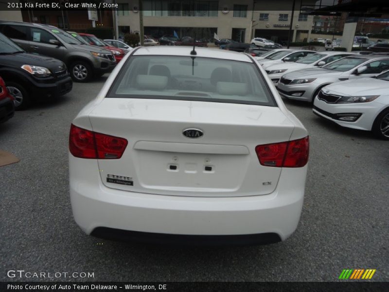 Clear White / Stone 2011 Kia Forte EX