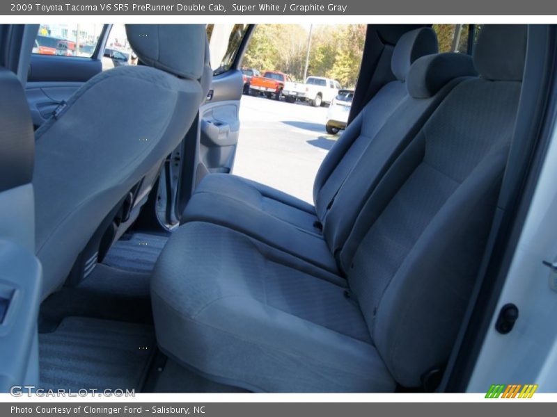 Super White / Graphite Gray 2009 Toyota Tacoma V6 SR5 PreRunner Double Cab