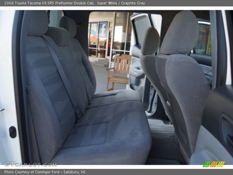 Super White / Graphite Gray 2009 Toyota Tacoma V6 SR5 PreRunner Double Cab