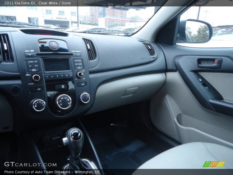 Clear White / Stone 2011 Kia Forte EX