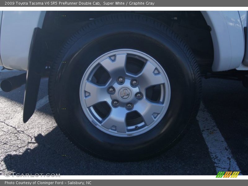 Super White / Graphite Gray 2009 Toyota Tacoma V6 SR5 PreRunner Double Cab