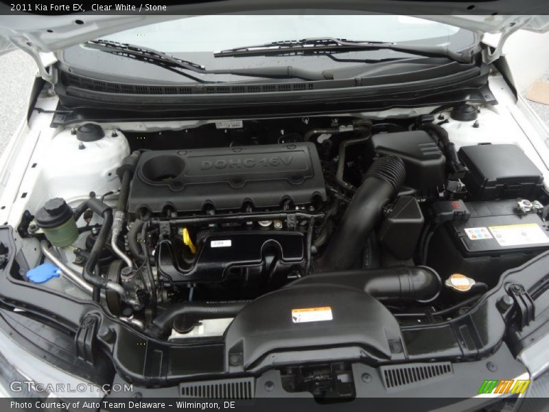 Clear White / Stone 2011 Kia Forte EX
