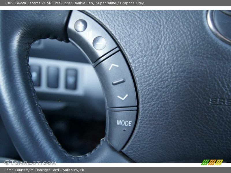 Super White / Graphite Gray 2009 Toyota Tacoma V6 SR5 PreRunner Double Cab