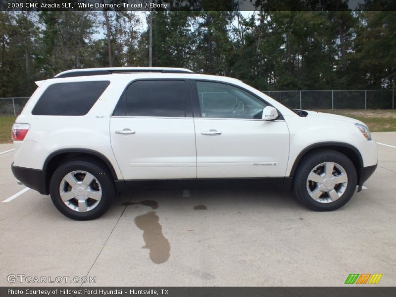 White Diamond Tricoat / Ebony 2008 GMC Acadia SLT